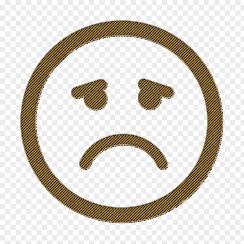 Sad Emoticon Square Face Icon Emotions Rounded Interface PNG