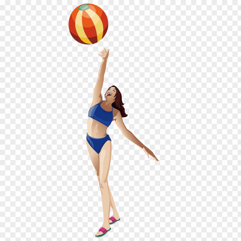 Beach Volleyball Adobe Illustrator Illustration PNG