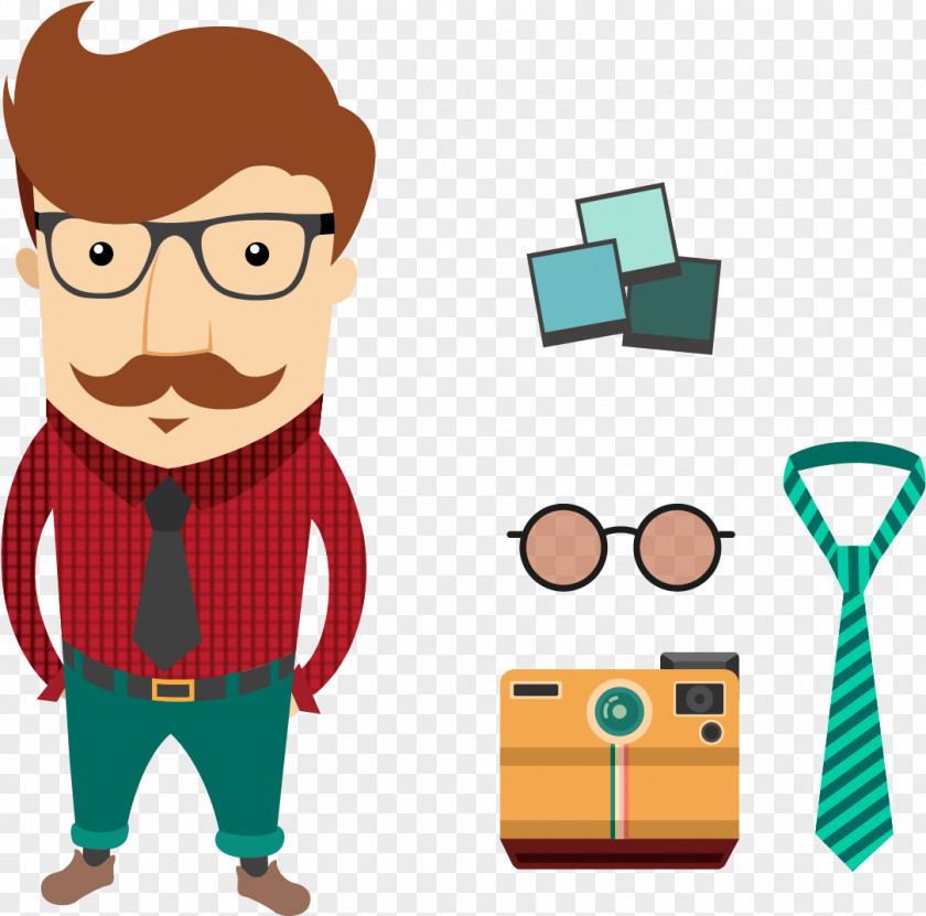 Fathers Day Clip Art Tie Vector Graphics Illustration Hipster PNG