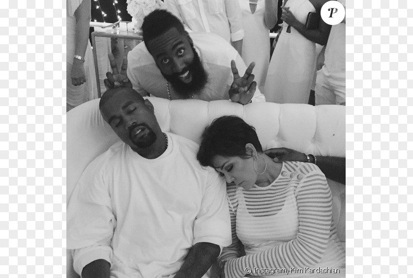 Kris Jenner Houston Rockets Celebrity Party Yeezus Kim Kardashian PNG