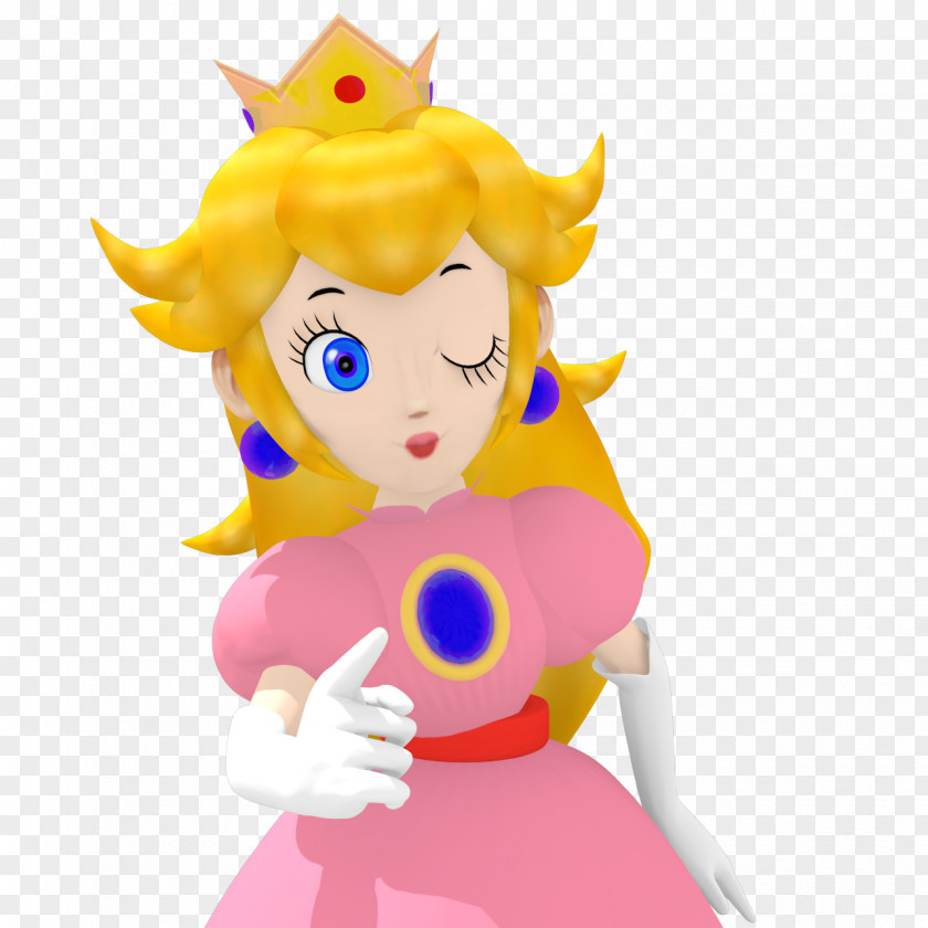 Peach Princess Super Mario 64 Rendering PNG