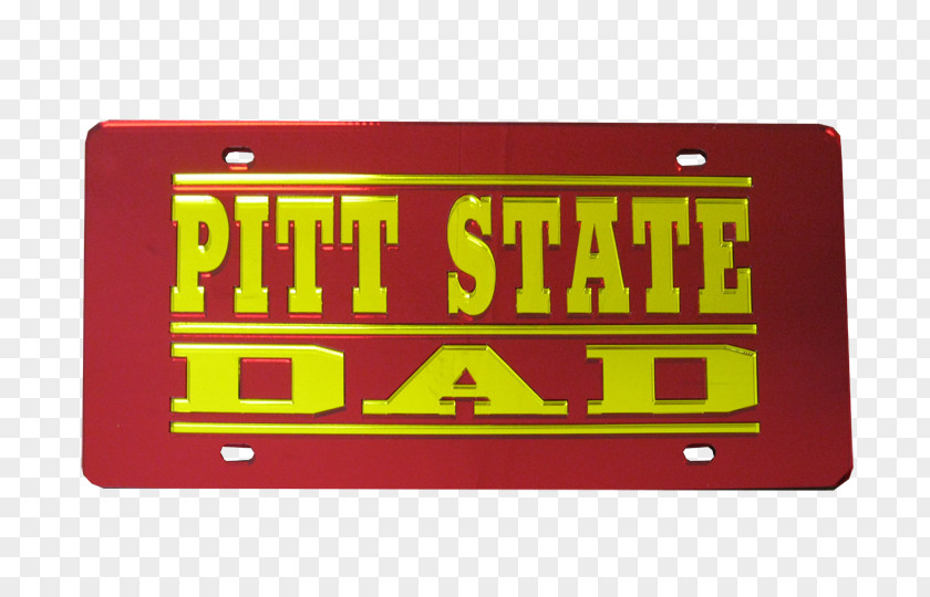 Stacked Plates Pittsburg State University Vehicle License Car Gorillas Football Jock's Nitch Sporting Goods PNG