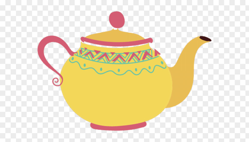 Ceramic Dishware Teapot Kettle Lid Yellow Tableware PNG