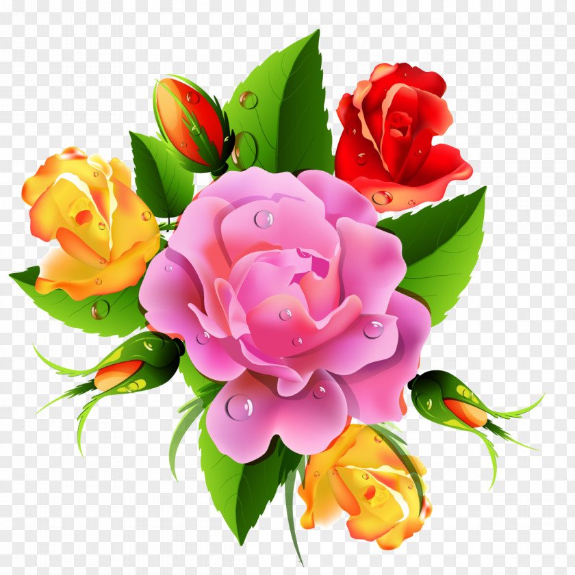 Flower Painting Art Embroidery Clip PNG