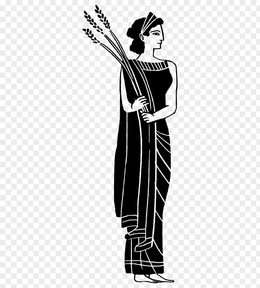 Myth Demeter Mount Olympus Hades Black And White Ceres PNG