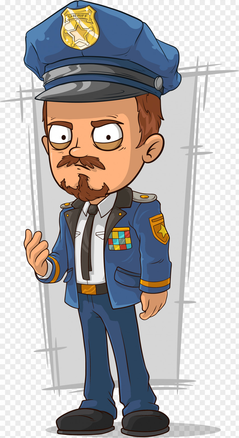 Cartoon Hand-painted Police Officers Officer Royalty-free PNG