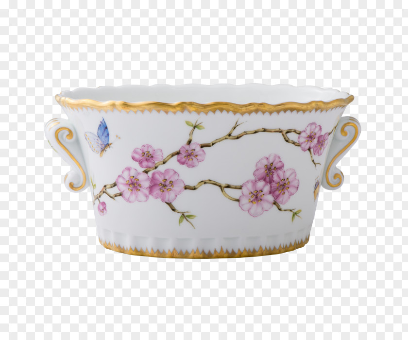 Cherry Blossom White House Cachepot PNG