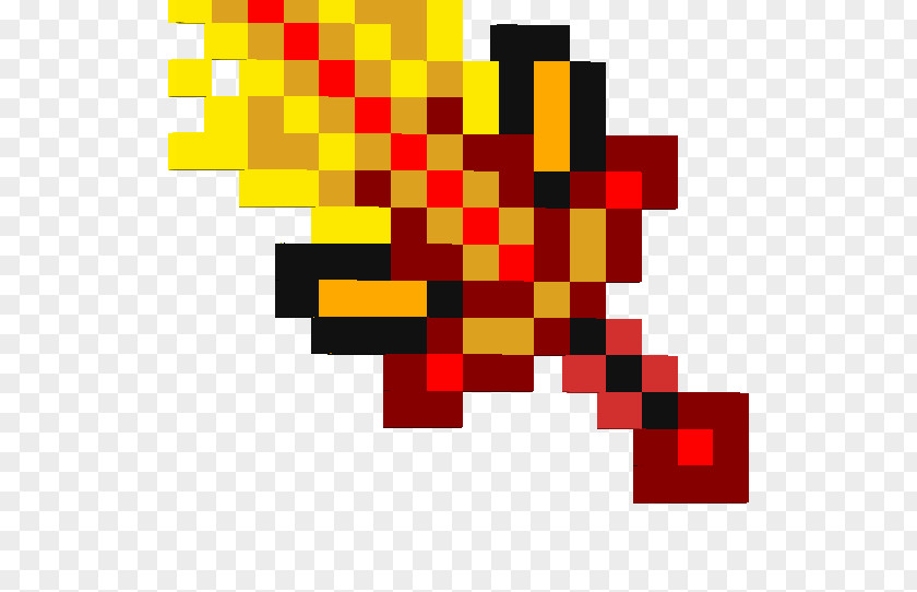 Flaming Fire Minecraft Sword Xbox 360 Video Game PNG