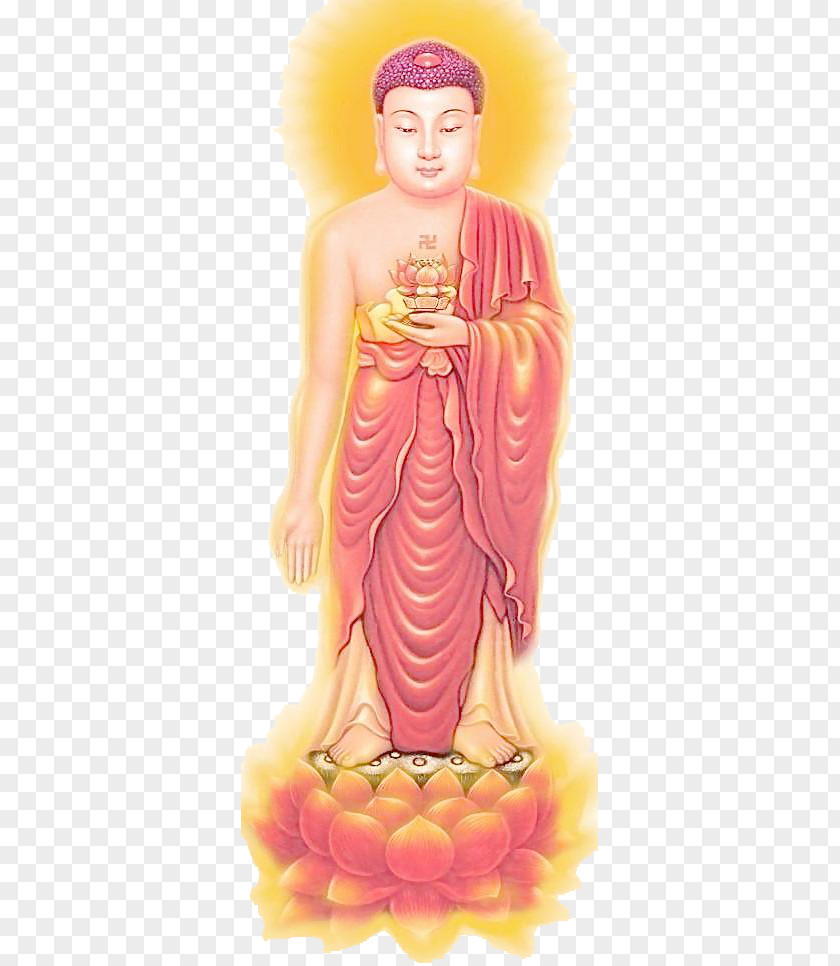 Lord Buddha Longer Sukhāvatīvyūha Sūtra Amitābha Nianfo Buddhahood Buddhism PNG