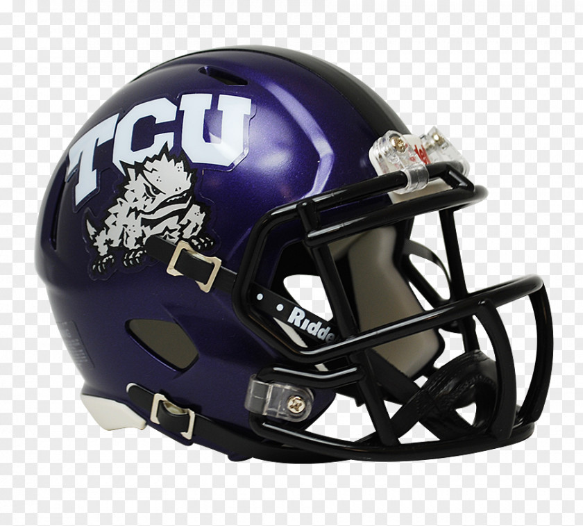Mini Texas Christian University TCU Horned Frogs Men's Basketball Football American Helmets PNG