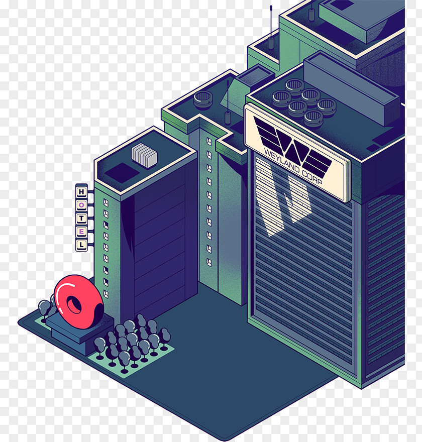 Stalwart Electronic Component Purple PNG