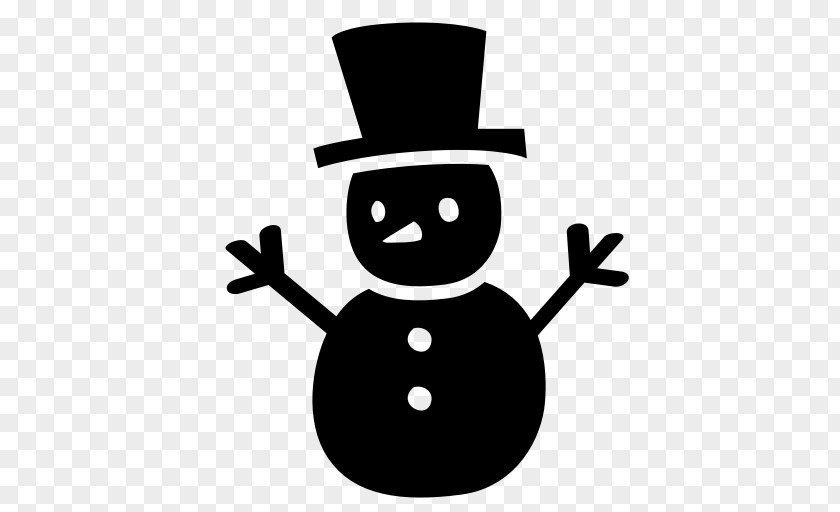 Winter Fun Outline Snowman Vector Graphics Christmas Day Illustration PNG