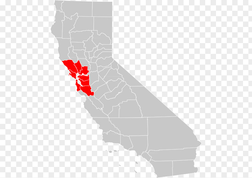 Bay Cliparts San Francisco Trinity County, California Map Clip Art PNG