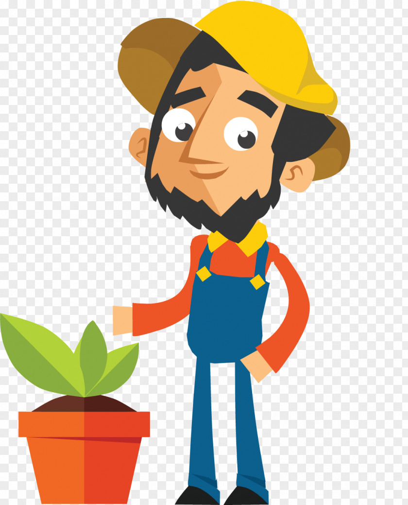 Farmer Animation SWF Cdr Clip Art PNG