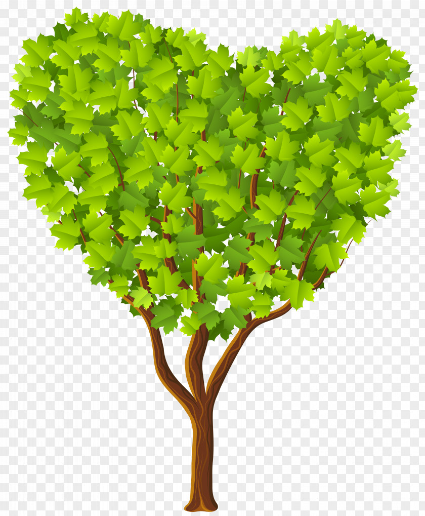 Green Heart Tree Transparent Image Clip Art PNG