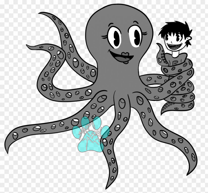Octopus Cephalopod Legendary Creature Animated Cartoon PNG