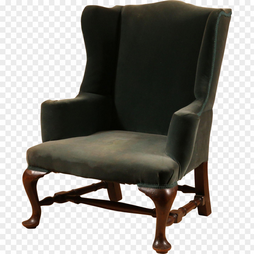 Armchair Club Chair Angle PNG