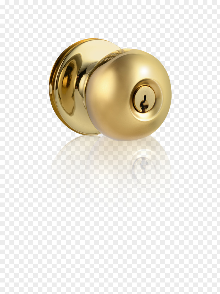 Brass Door Handle Lock Remote Keyless System Material PNG