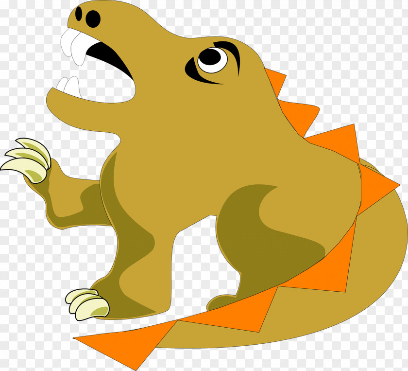 Brown Cartoon Dinosaur Dragon Clip Art PNG