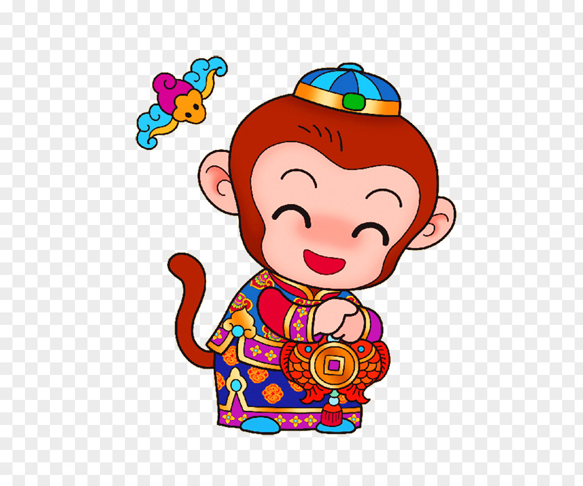 Brown Cartoon Monkey Decorative Pattern Download Clip Art PNG