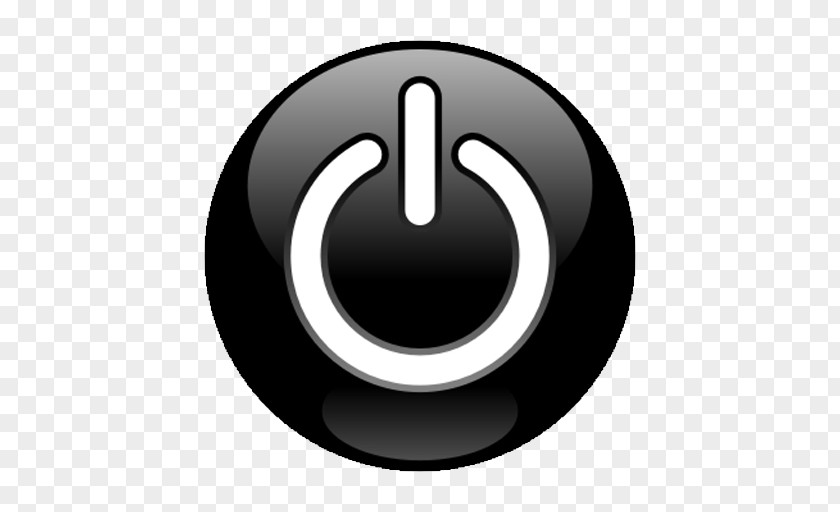 Button Black Power Clip Art PNG