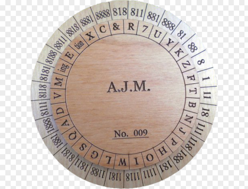 Chein Cipher Disk American Civil War Encryption Code PNG