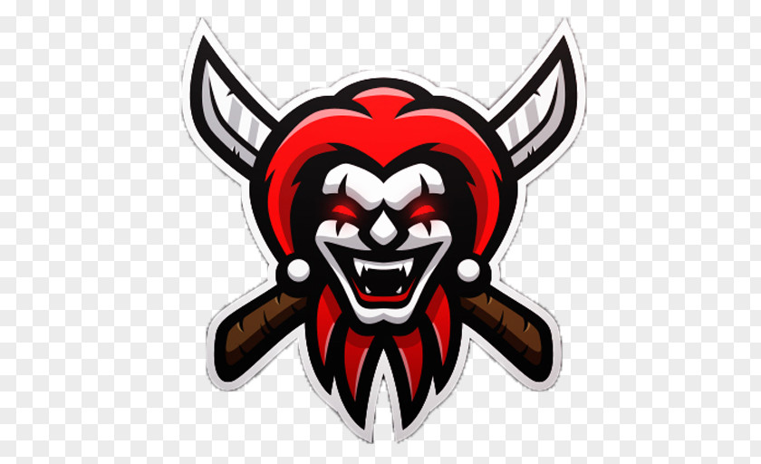 Design Logo Jester Mascot Banner PNG