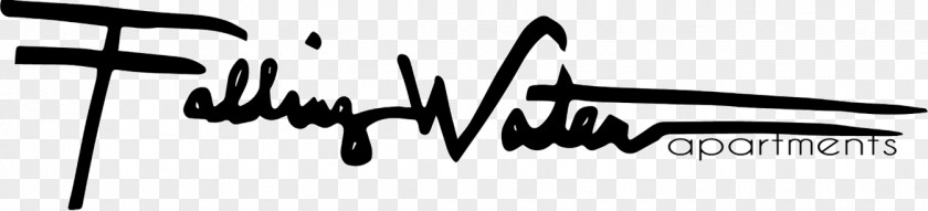Water Falling Logo Line Brand Font PNG