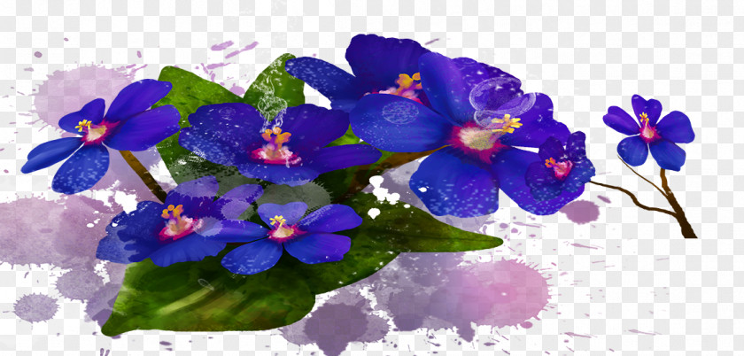 Bouquet Floral Design Blue Petal Herbaceous Plant PNG