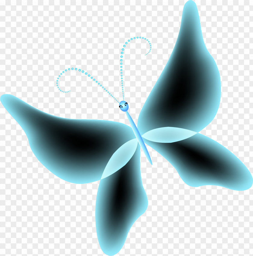 Dreamy Blue Butterfly PNG