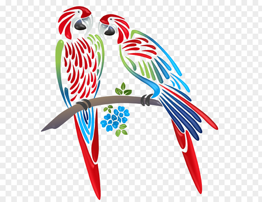 Parrot Illustration Bird Silhouette PNG