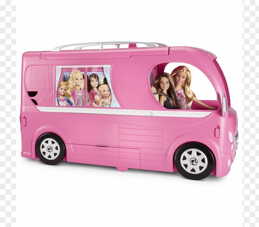 Barbie Car Campervans Doll PNG