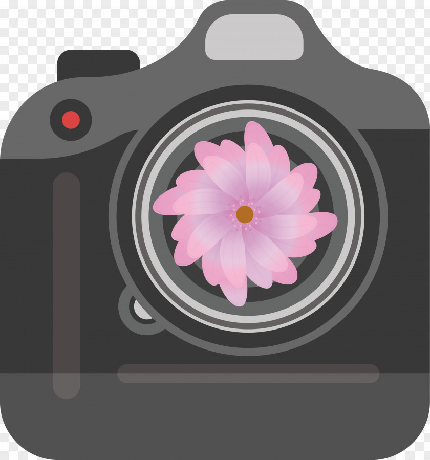 Camera Flower PNG