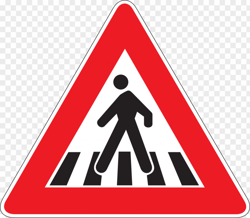 Information Safety Traffic Sign Pedestrian Crossing Warning Attraversamento Pedonale PNG