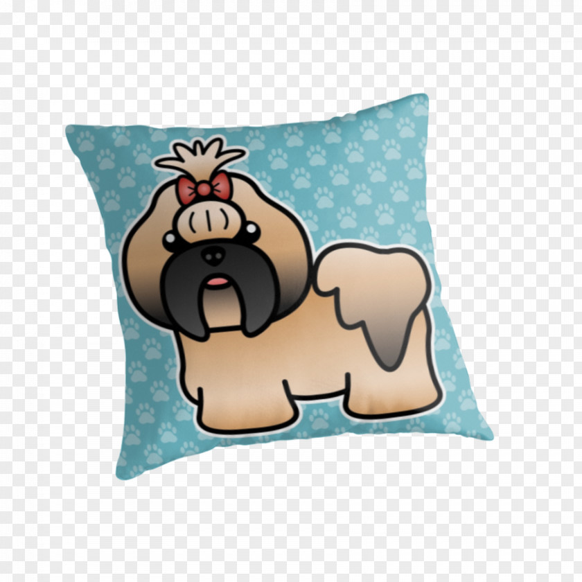 Pillow Shih Tzu Throw Pillows Lhasa Apso Cushion PNG