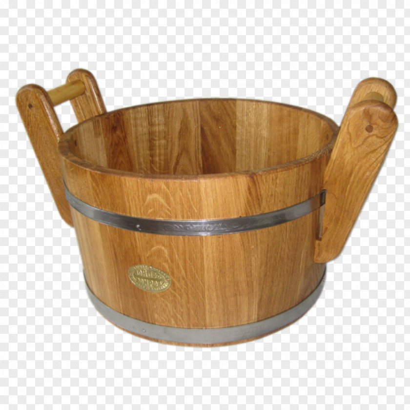 Sauna Banya Bottich Oak Bucket Liter PNG
