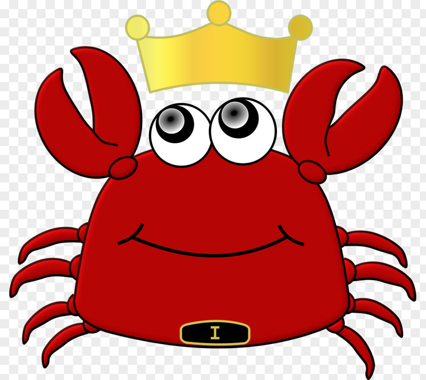 Crab Red King Clip Art Rangoon Openclipart PNG