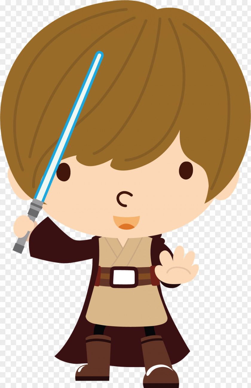 Cute Luke Skywalker Anakin Han Solo Yoda Obi-Wan Kenobi PNG