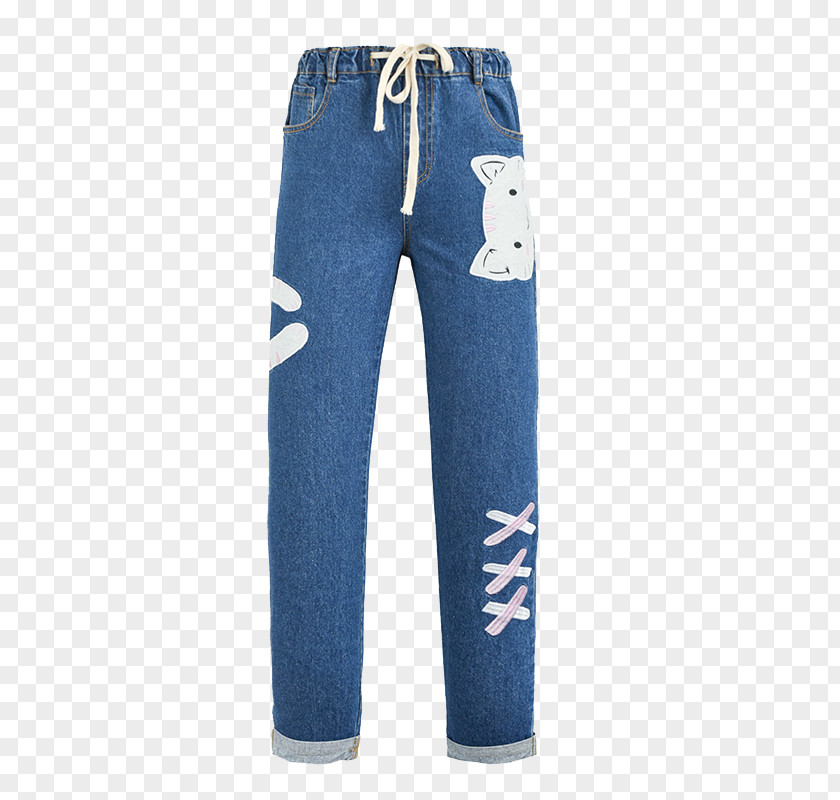 Jeans Cat Trousers PNG