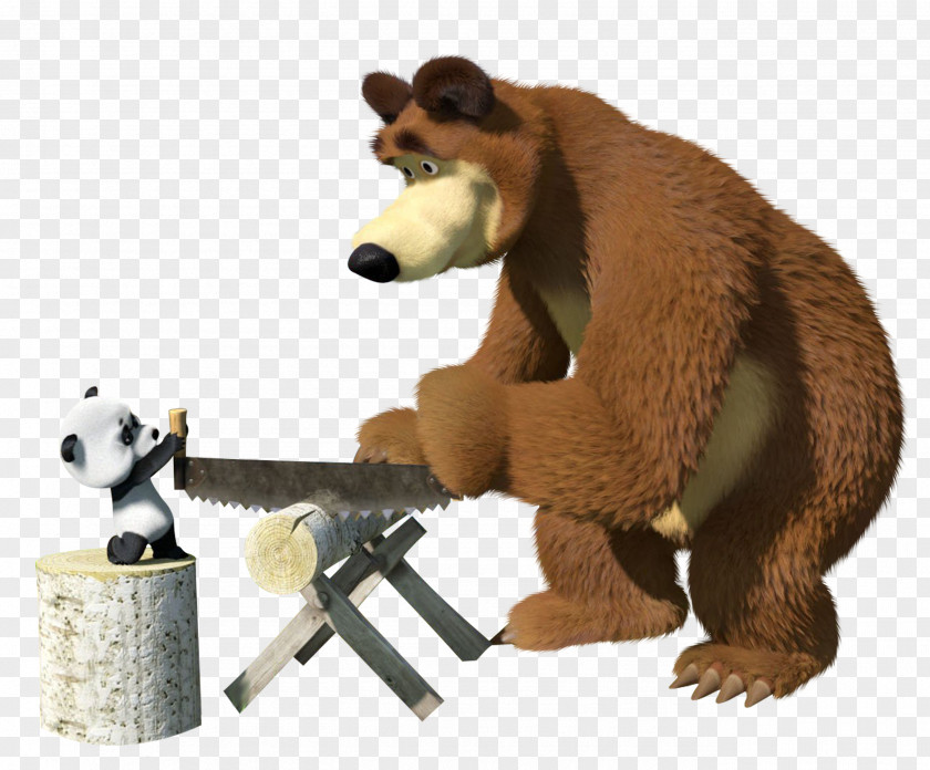 Masha And The Bear Animation Clip Art PNG