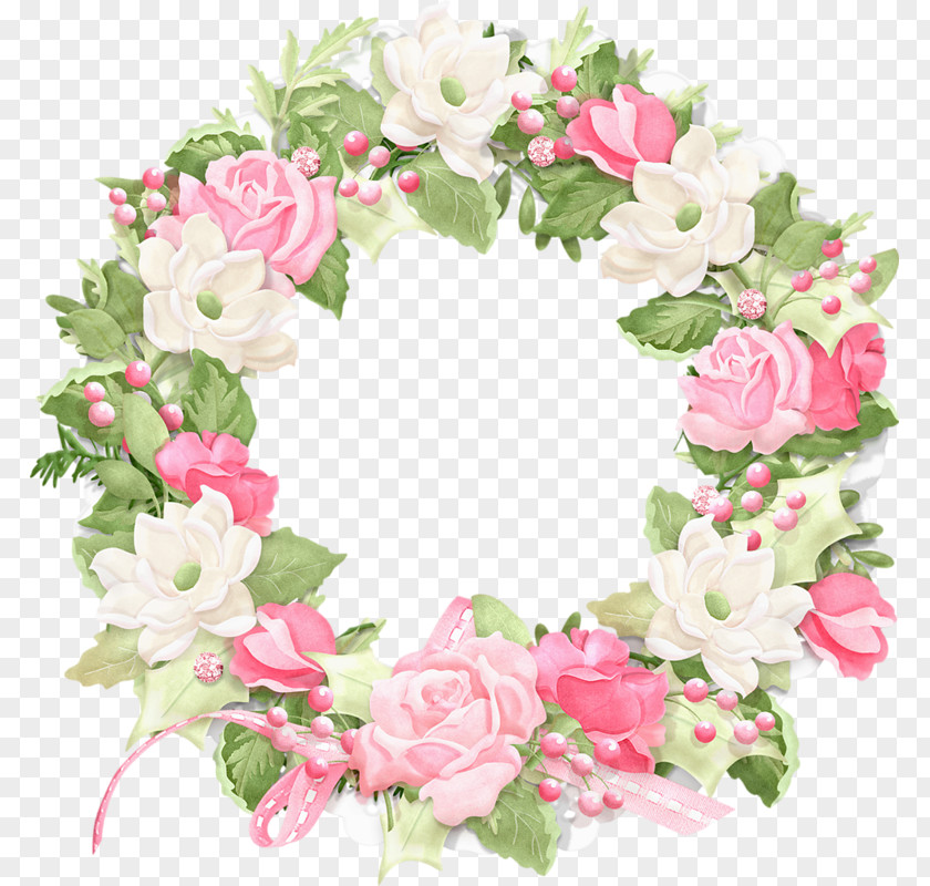 Rose Ring Flower Wreath Clip Art PNG