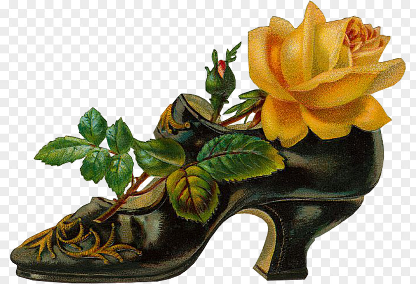 Victorian Era Floral Design Clip Art PNG