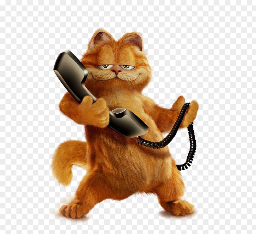 Garfield With Phone Free Picture Odie Clip Art PNG