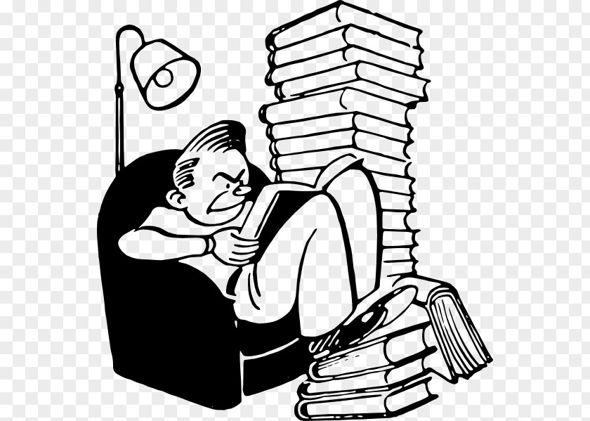 Reading Study Skills Student Clip Art PNG