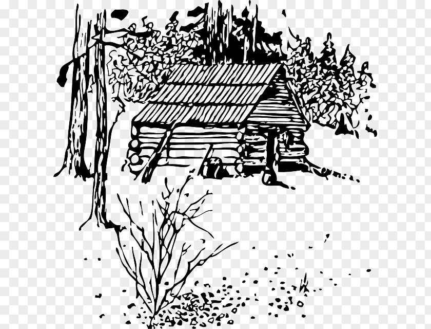 Traveler With Suitcase Cottage Log Cabin Clip Art PNG