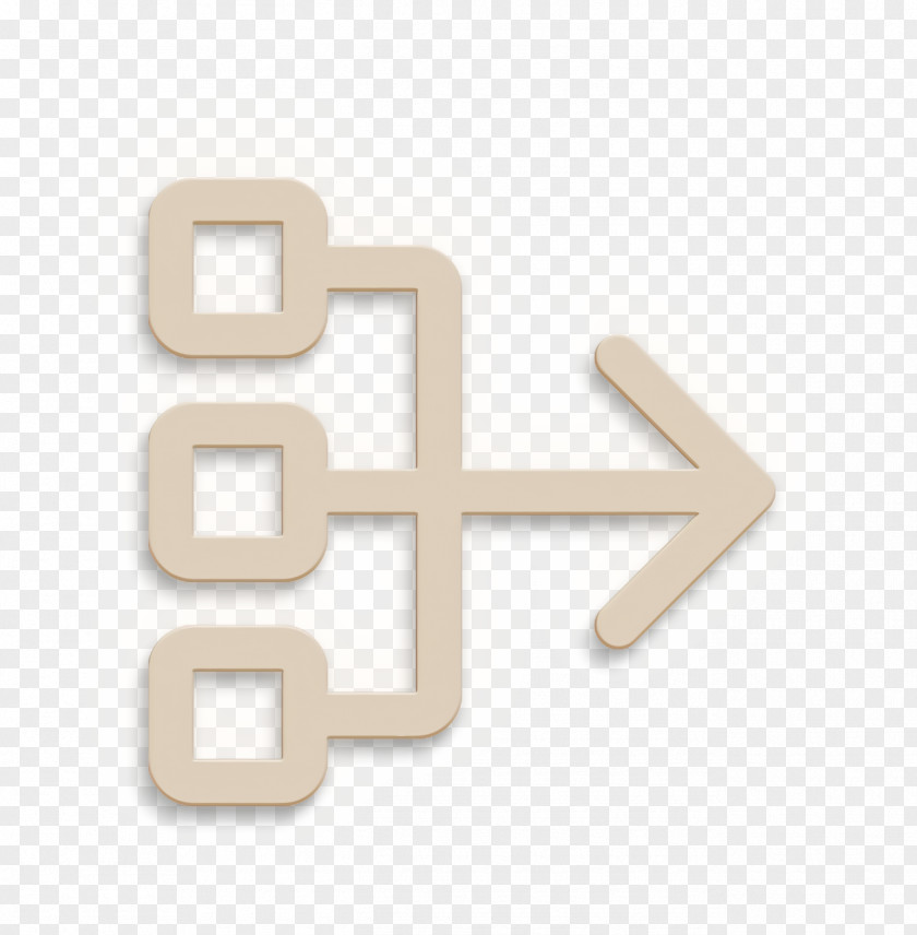Beige Logo Arrow Icon Group Next Step PNG