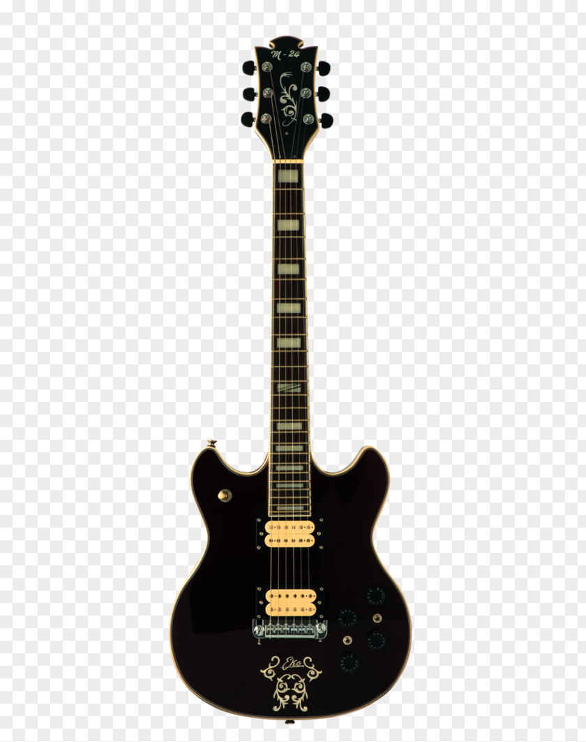 Black Guitar Electric ESP LTD PS-1 Gibson Les Paul PNG
