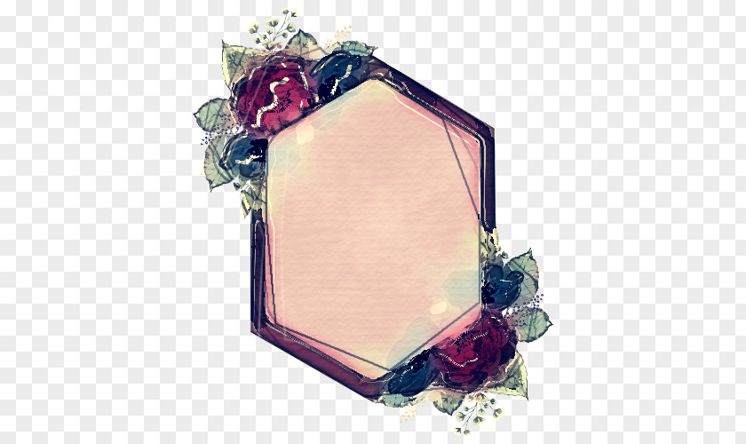 Gemstone Engagement Ring Picture Frame PNG