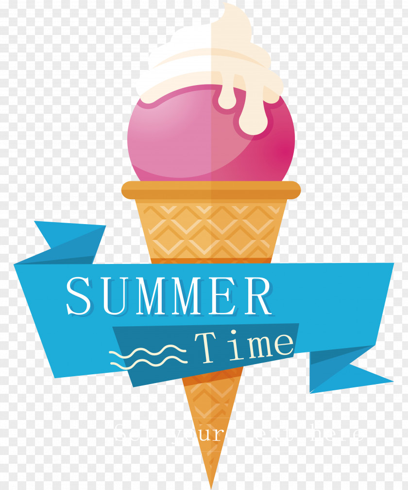 Ice Cream Sticker Design Adobe Illustrator PNG
