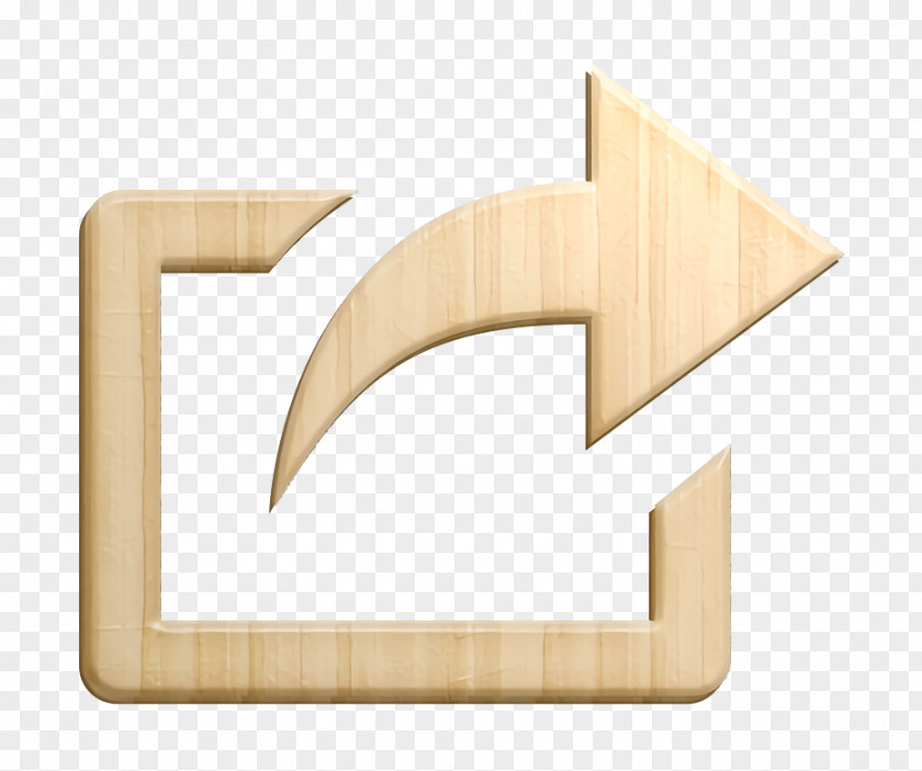 Wood Symbol Share Icon PNG